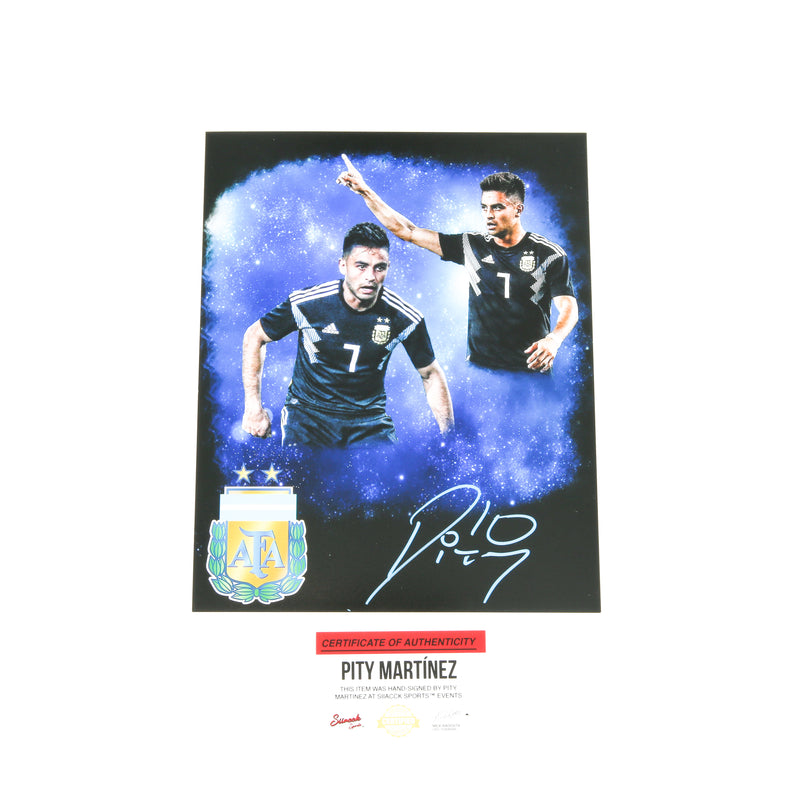 Pity Martinez Signed 8x10 Argentina National Atlanta United Edit Black