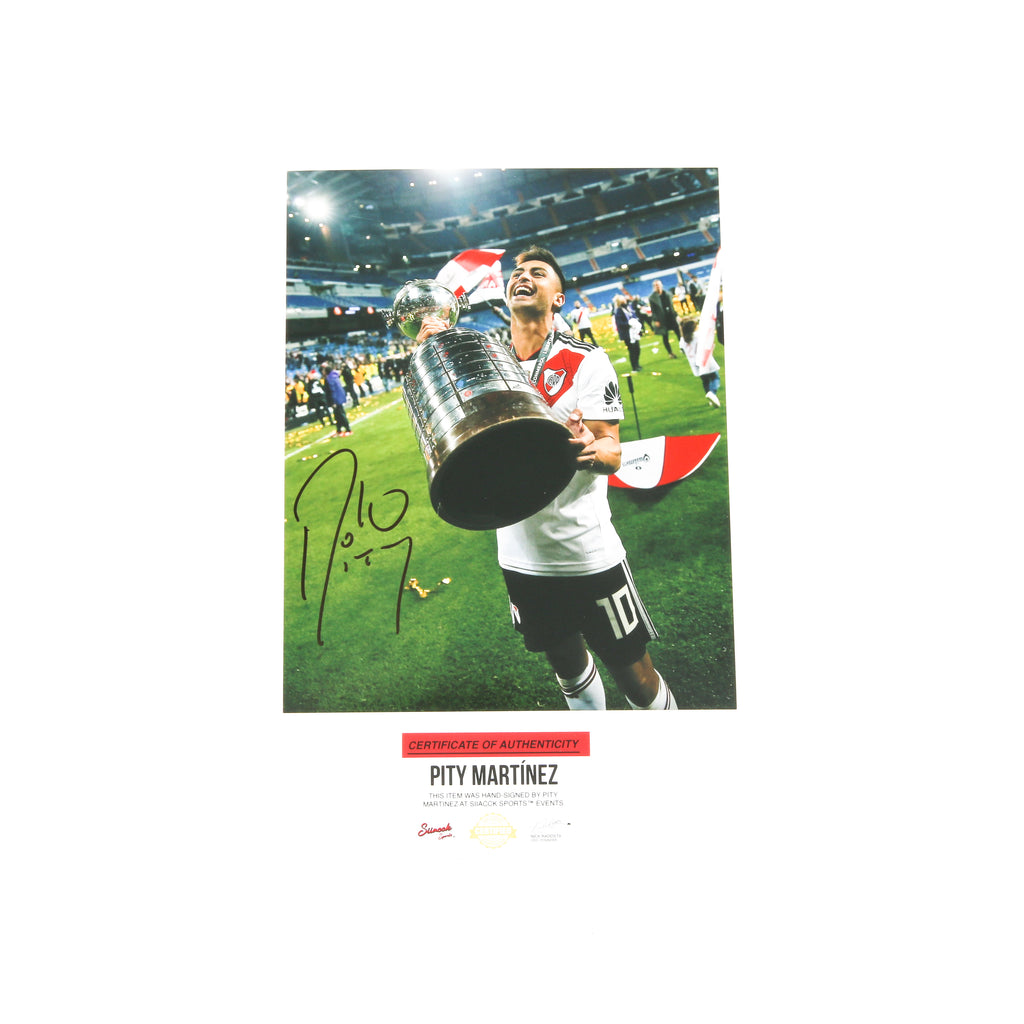 Pity Martinez Signed 8x10 River Plate Trophy Atlanta United