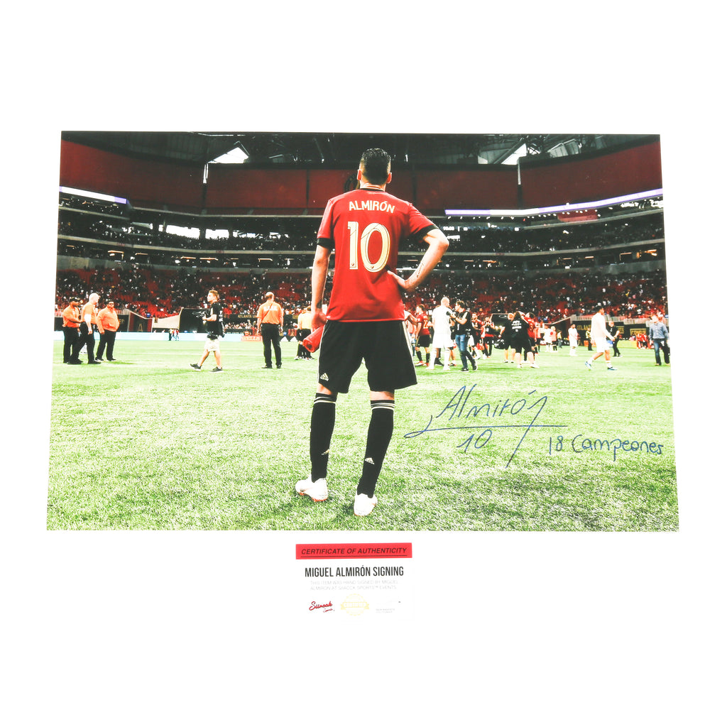 Miguel Almiron 12x18 18 Champion Atlanta United FC Inscribed