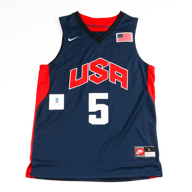 Kevin Durant Signed USA Jersey Nets