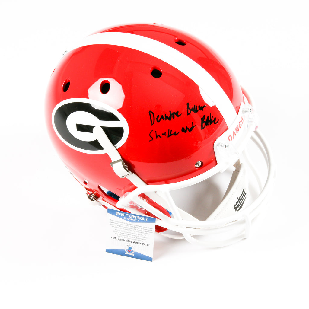 Deandre Baker Signed Georgia Bulldogs Full Size Schutt Helmet