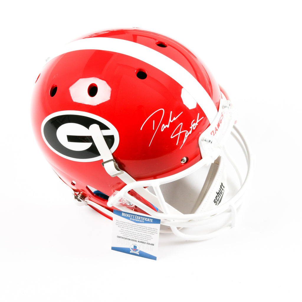 D'Andre Swift Signed Georgia Bulldogs Full Size Helmet Schutt