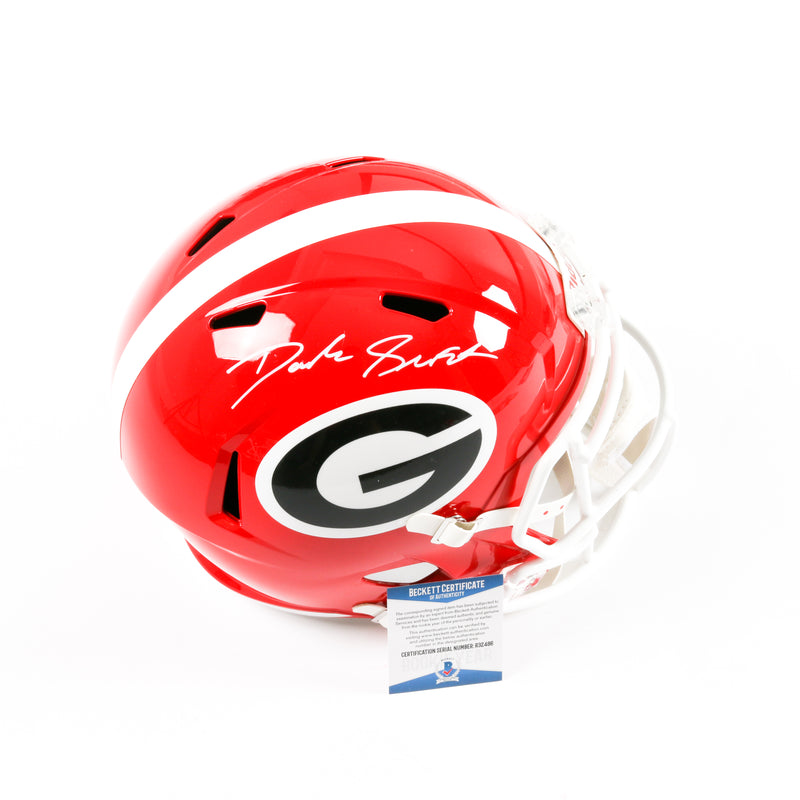 D'Andre Swift Signed Georgia Bulldogs Full Size Speed Helmet