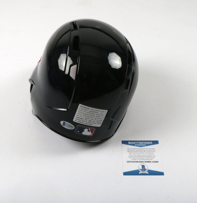 atlanta braves motorcycle helmet Ronald Acuna Signed Helmet Atlanta Braves MLB "2018 NL ROY"Inscribed – More Than Sports