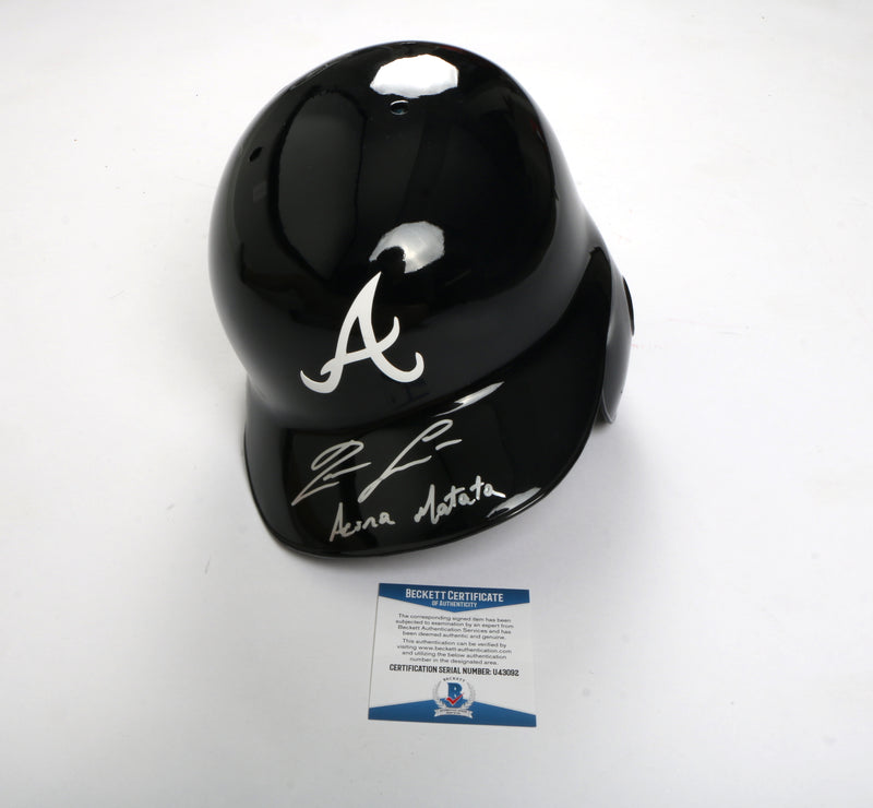 Ronald Acuna Signed Helmet Atlanta Braves MLB "Acuña Matata" Inscribed