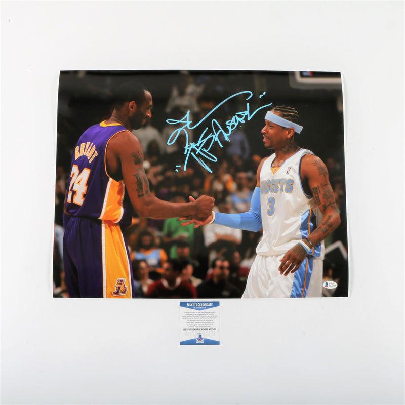 Allen Iverson Signed 16"x20" Photo Denver Nuggets with "The Answer" Inscription