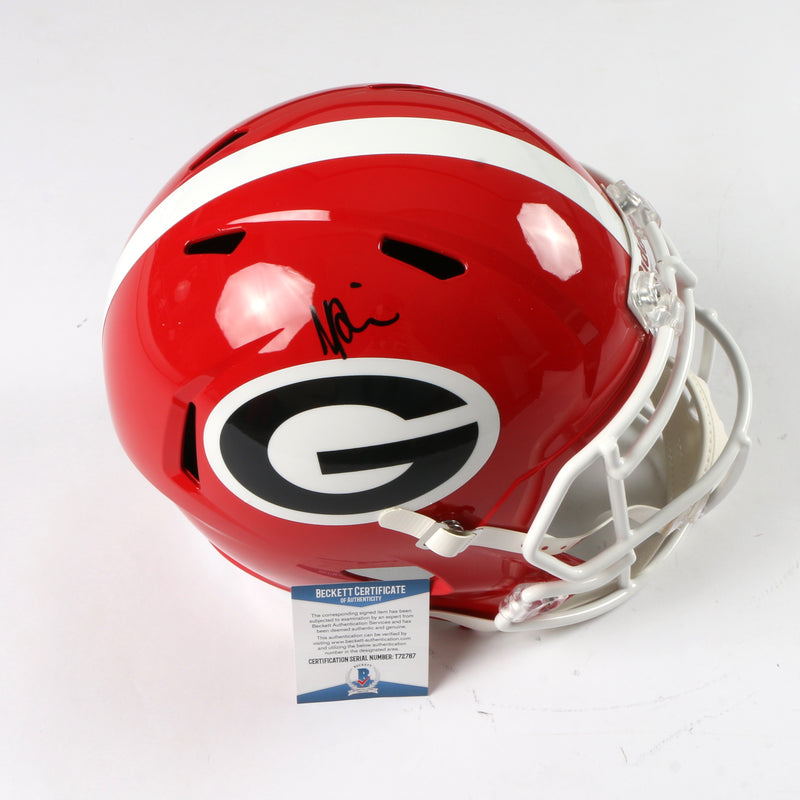 George Pickens Signed Helmet Georgia Bulldogs Full Size Speed Replica