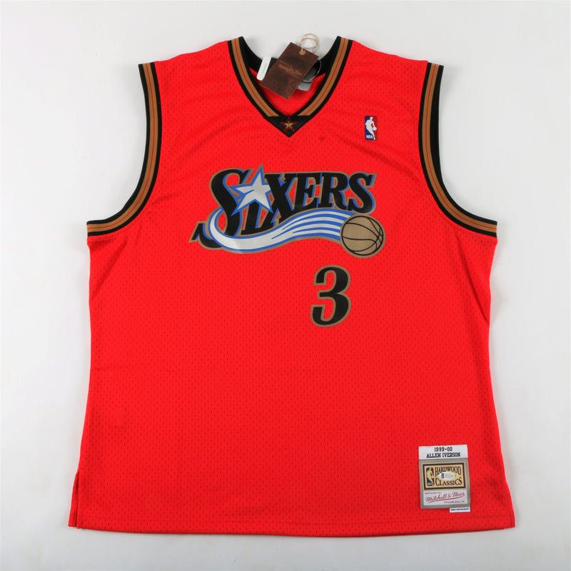 Allen Iverson Signed Philadelphia 76ers Jersey with "The Answer" & "HOF 2016" Inscription - Red