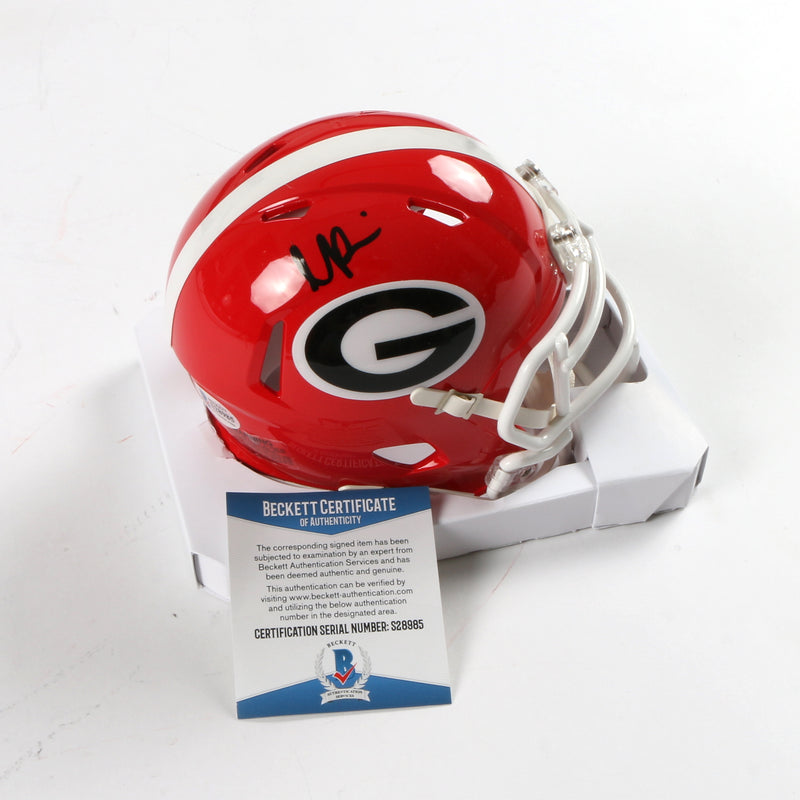 George Pickens Signed Mini Helmet Authentic Georgia Bulldogs