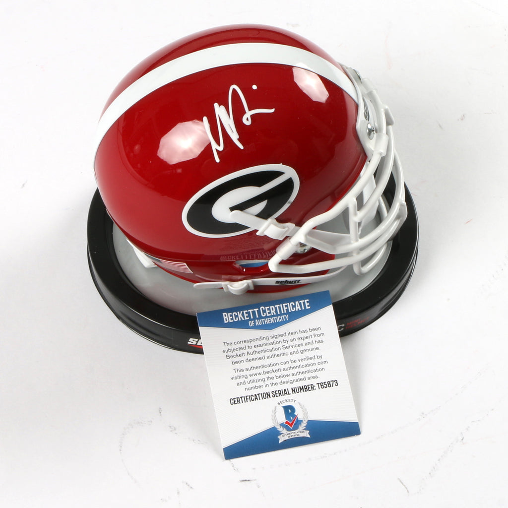 George Pickens Signed Mini Helmet Schutt Authentic Georgia Bulldogs