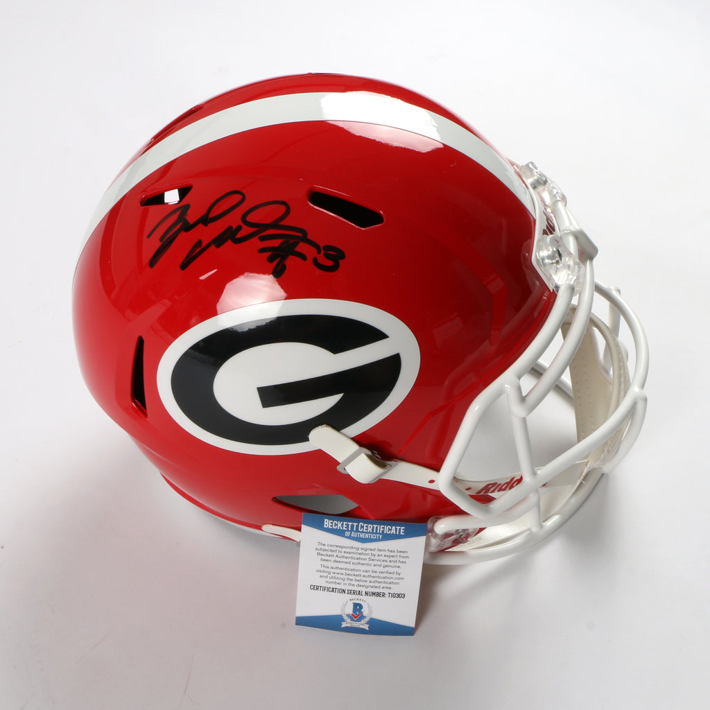 Zamir White Signed Full Size Helmet speed Georgia Bulldogs