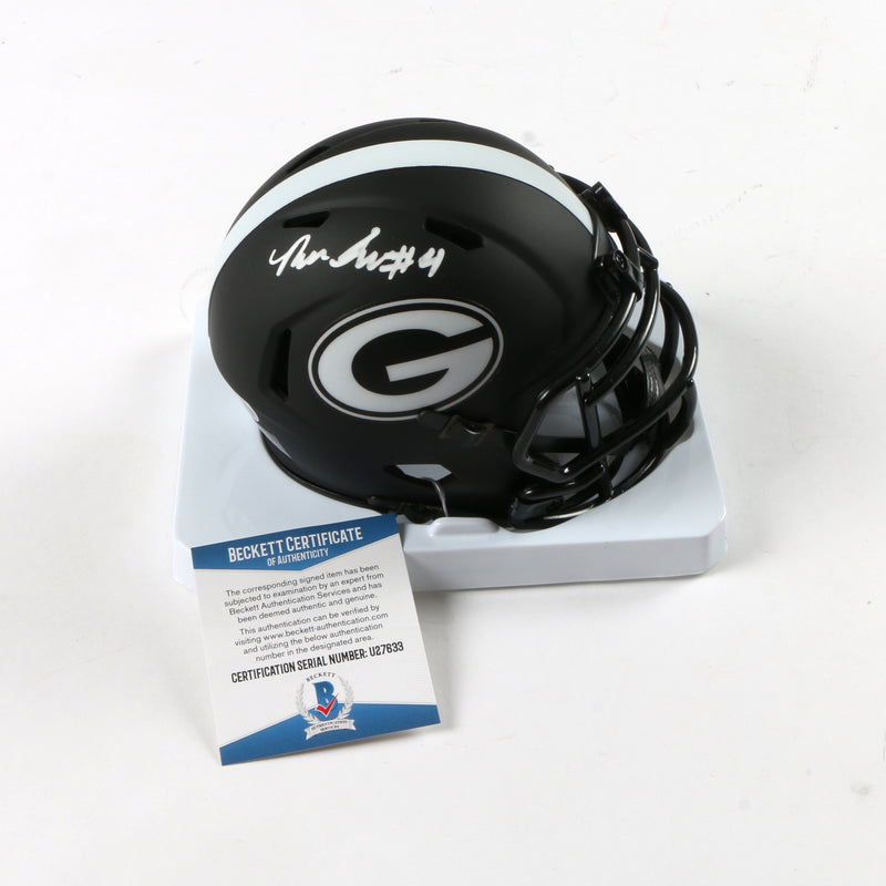 Nolan Smith Signed Mini Helmet Eclipse Georgia Bulldogs