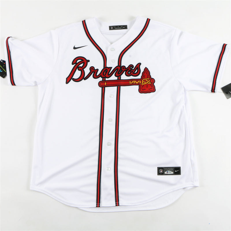 Ronald Acuna Jr. Signed Atlanta Braves Jersey Multiple Inscriptions - White