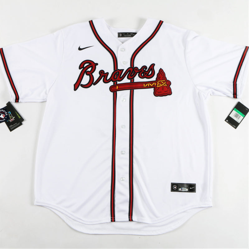 Ronald Acuna Jr. Signed Atlanta Braves Jersey Multiple Inscriptions - White