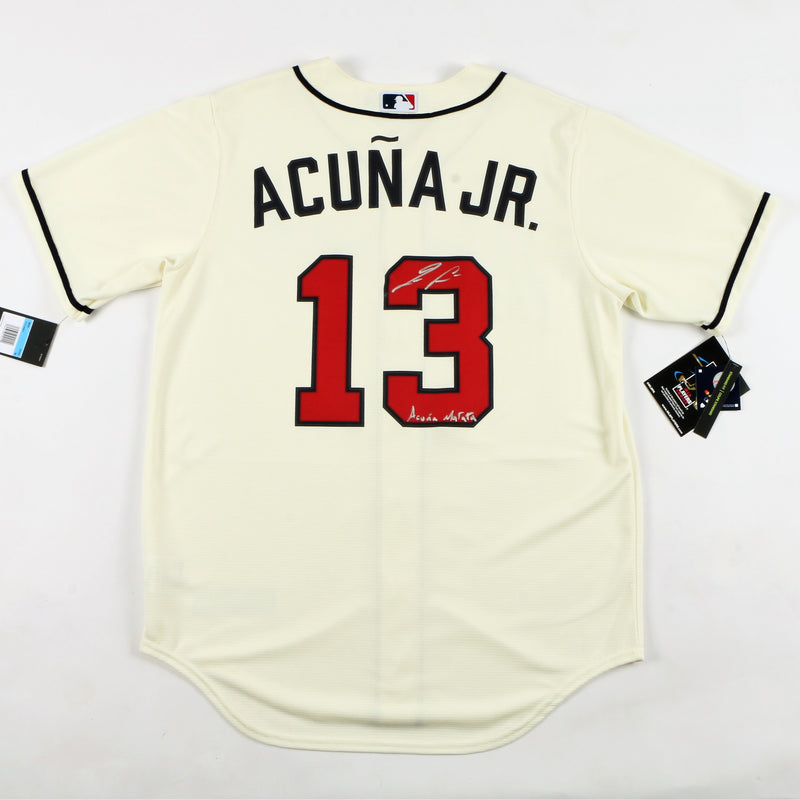Ronald Acuña Jr. Signed Atlanta Braves Jersey with Acuña Matata