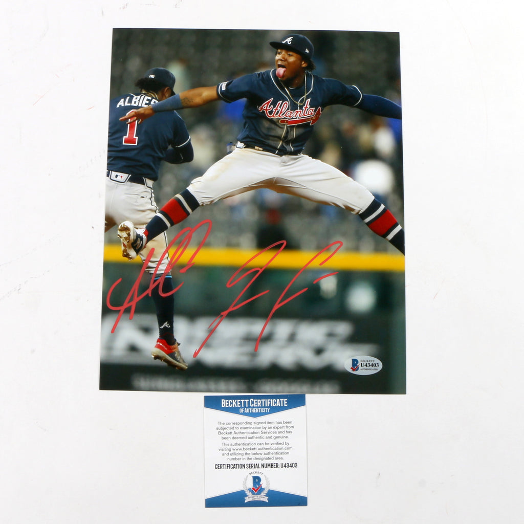 Ronald Acuna and Ozzie Albies Signed 8x10 Photo Atlanta Braves