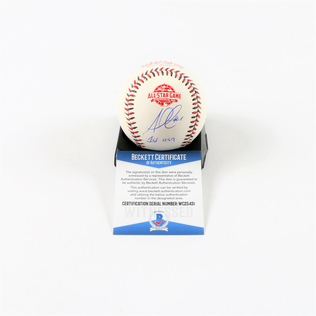 Ozzie Albies Signed 2018 All Star OMLB Atlanta Braves with "1st ASG" Inscription