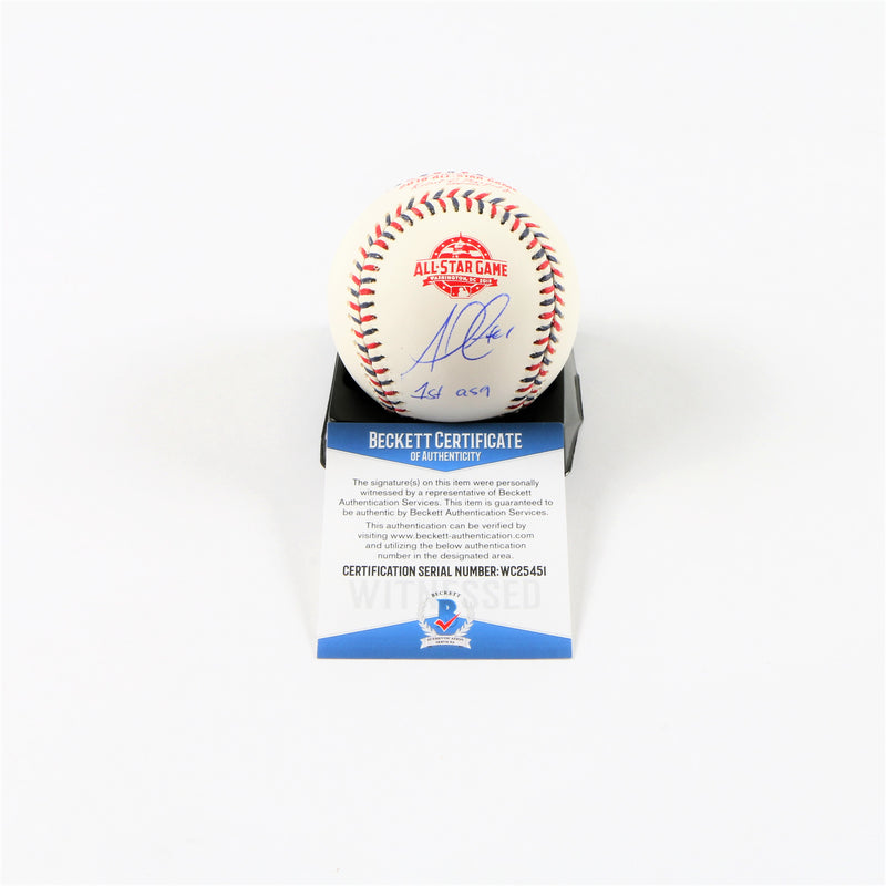 Ozzie Albies Signed 2018 All Star OMLB Atlanta Braves with "1st ASG" Inscription