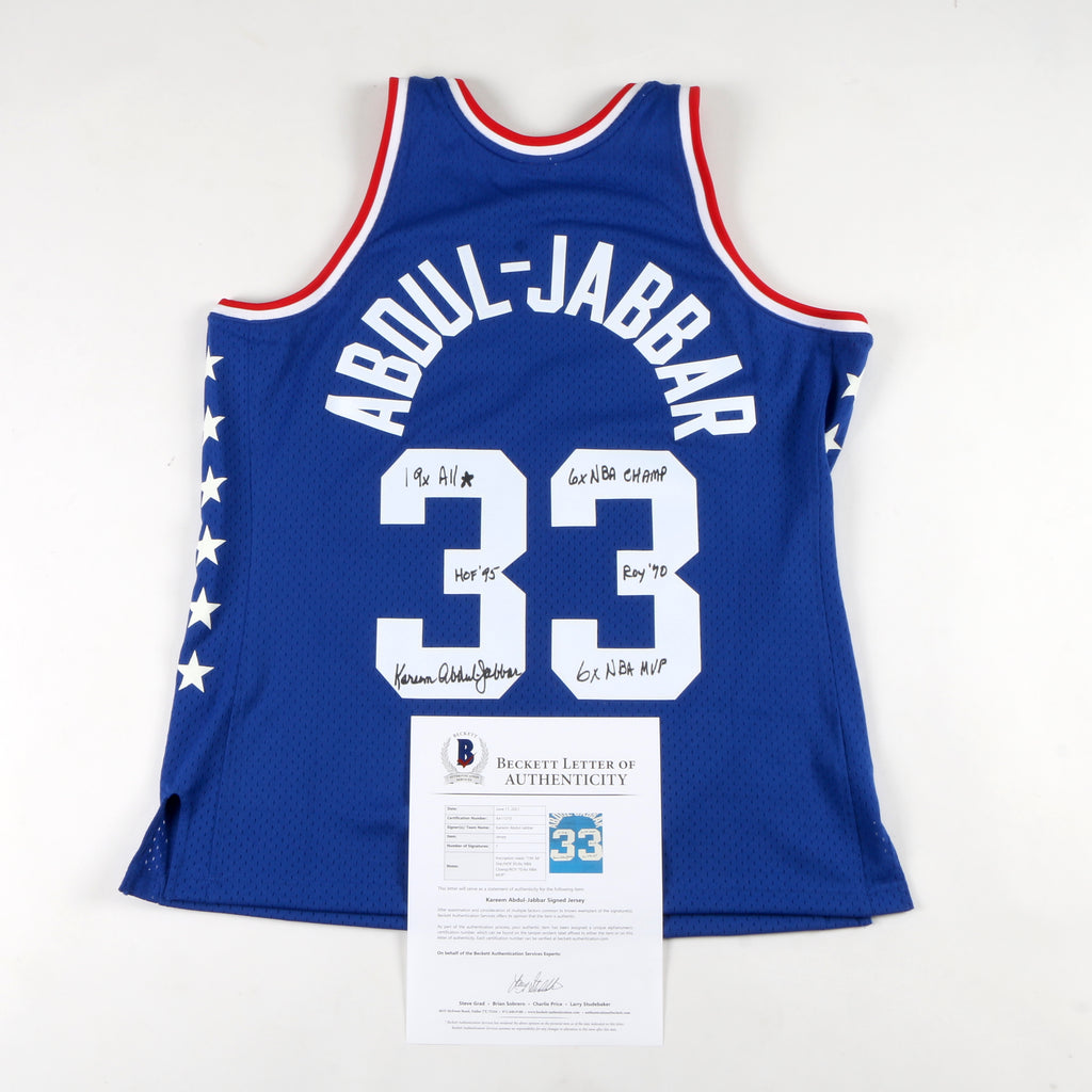 Kareem Abdul Jabbar Signed Los Angeles Lakers Jersey (All Star)