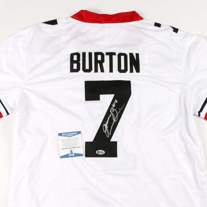 Jermaine Burton Signed Jersey White New Georgia Bulldogs