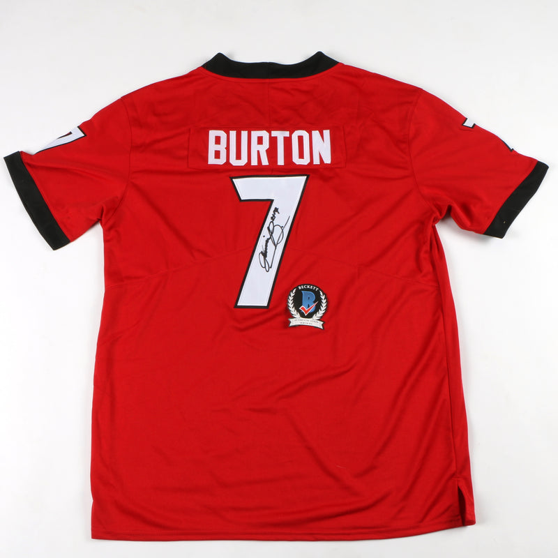 Jermaine Burton Signed Jersey Red Georgia Bulldogs