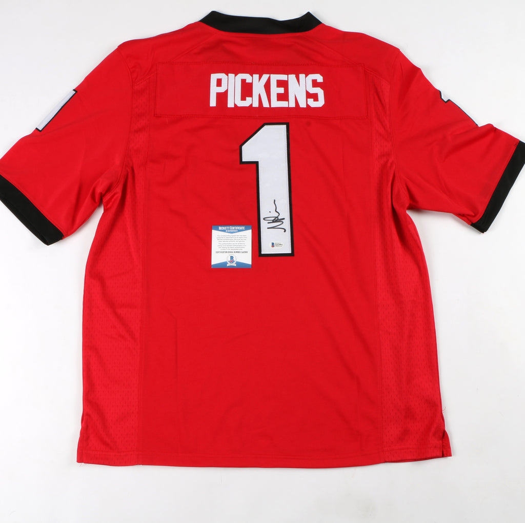 George Pickens Signed Jersey Red Georgia Bulldogs