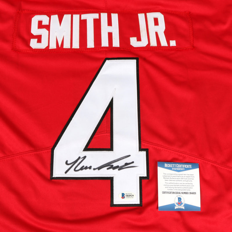 Nolan Smith Jr. Signed Jersey Red Georgia Bulldogs