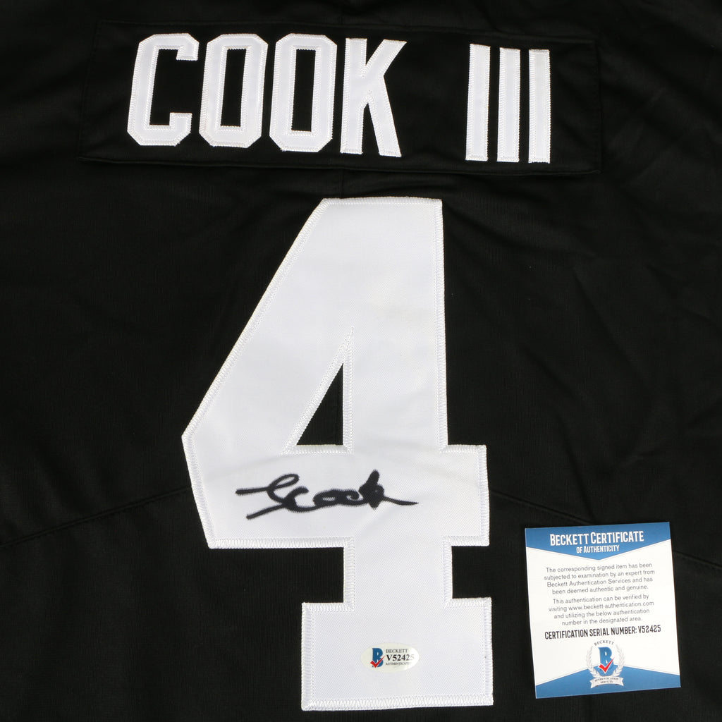 James Cook Signed Jersey Black (Dawg Collar) Georgia Bulldogs