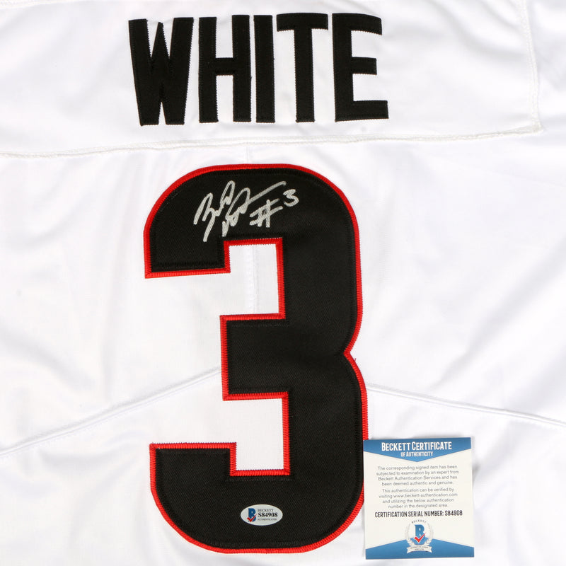 Zamir White Signed Jersey White Georgia Bulldogs