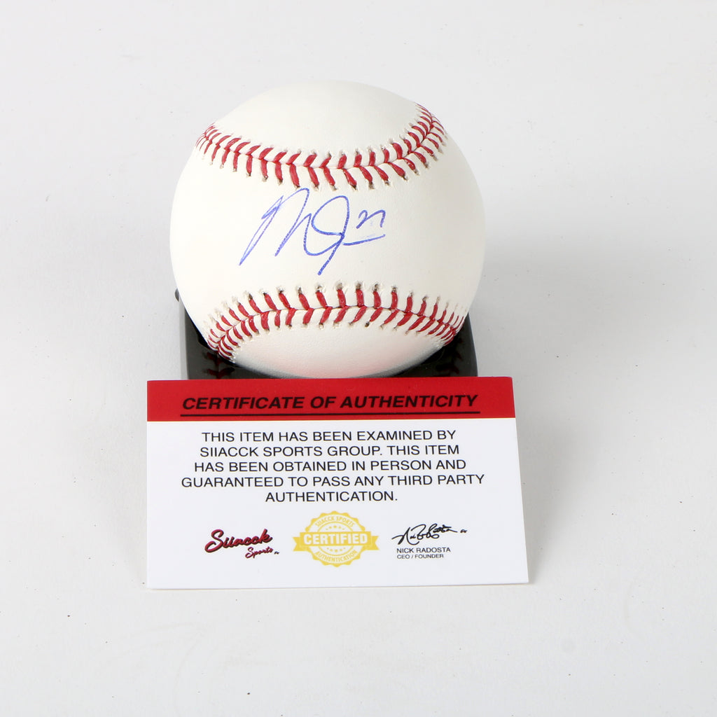 Mike Trout Signed OMLB Los Angeles Angels