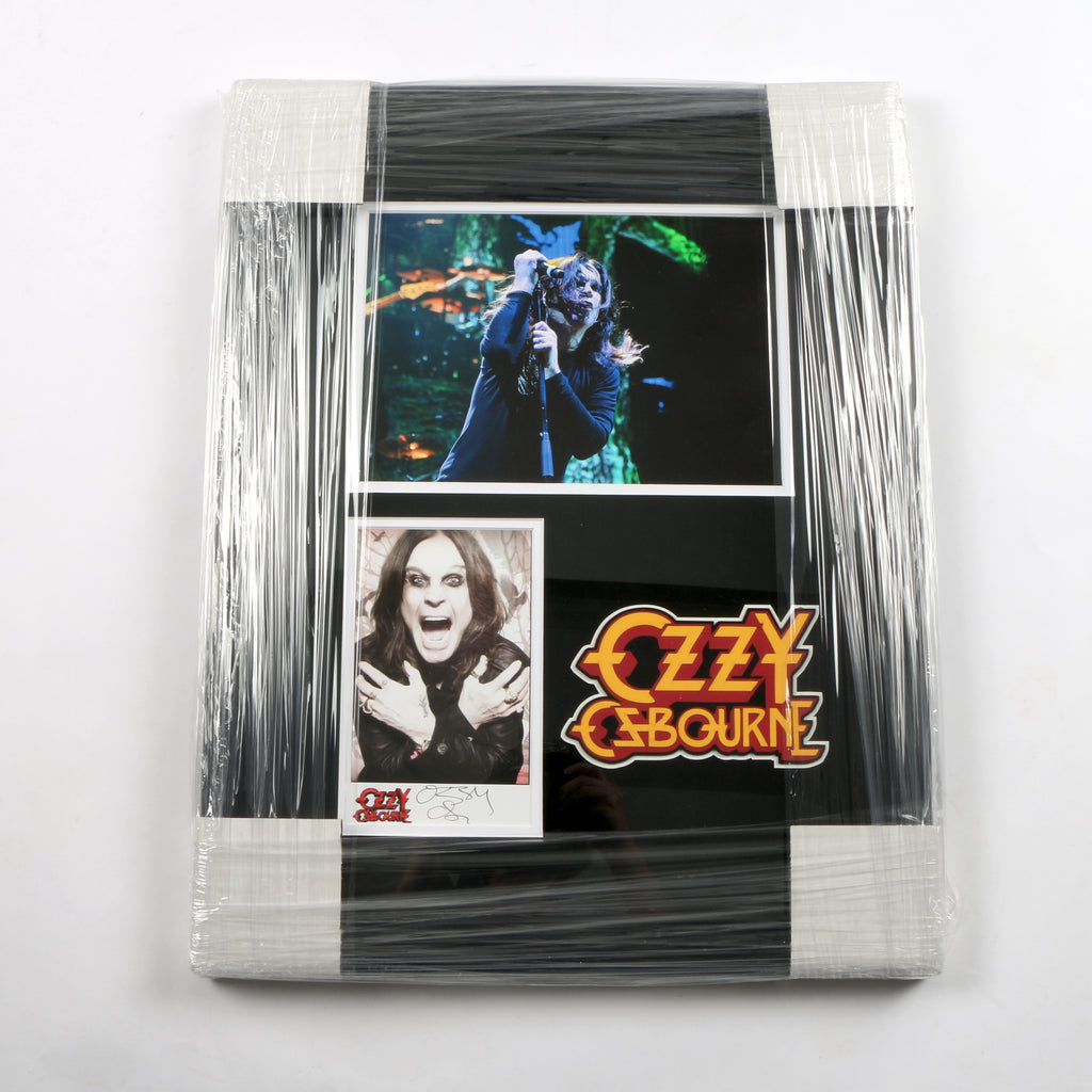 Ozzy Osbourne Signed Photo insert Framed Piece