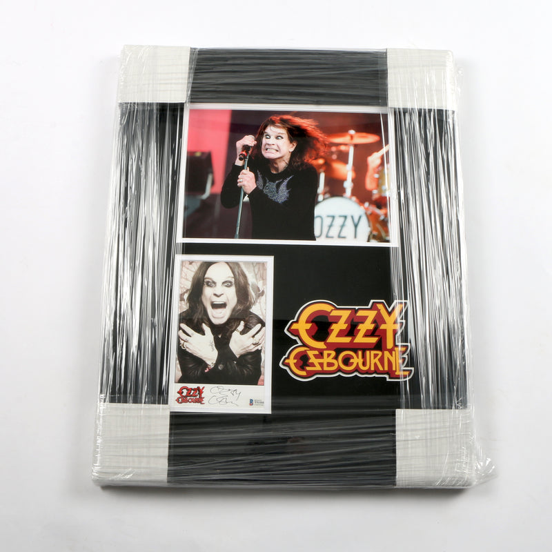 Ozzy Osbourne Signed Photo insert Framed Piece