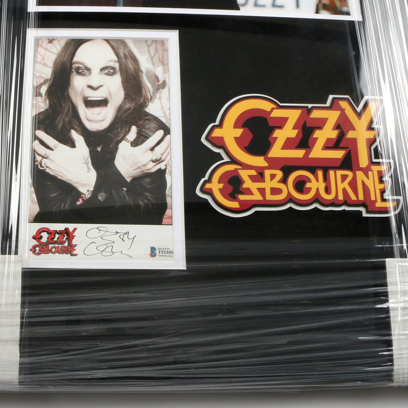 Ozzy Osbourne Signed Photo insert Framed Piece