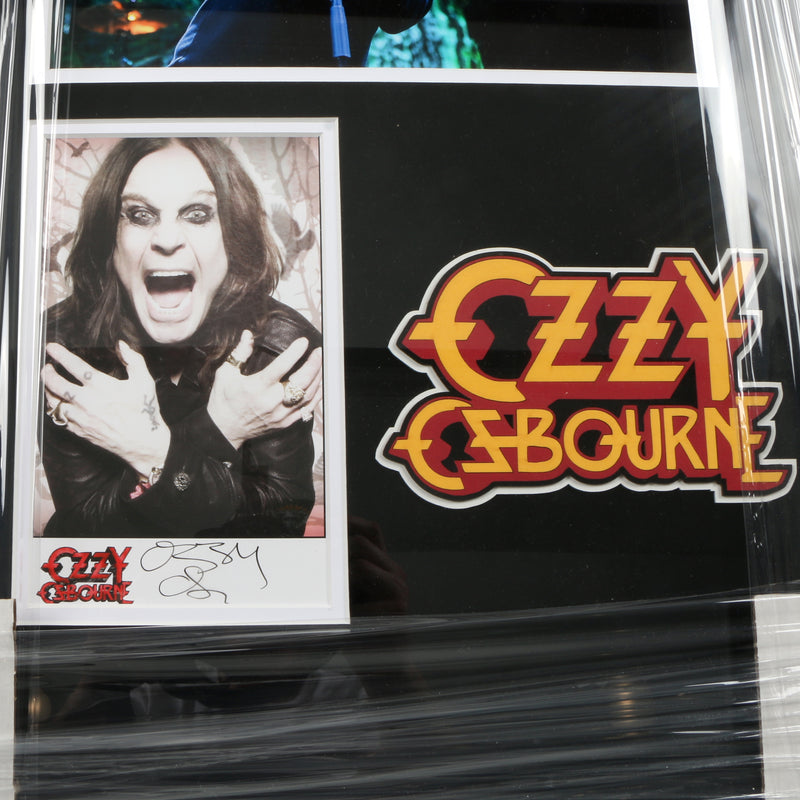 Ozzy Osbourne Signed Photo insert Framed Piece