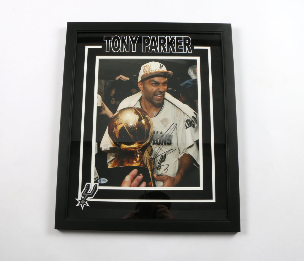 Tony Parker Signed 11x14 San Antonio Spurs Framed 11x14 Photo