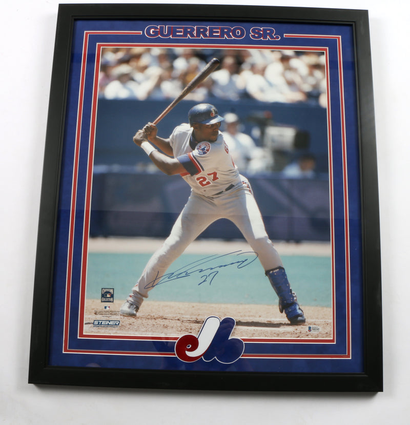 Vladmir Guerrero Signed 16x20 Montreal Expos Framed Picture