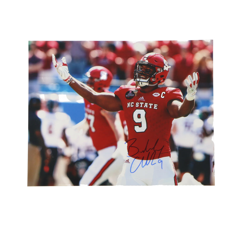 Bradley Chubb Signed 11 x 14 Photo Sack