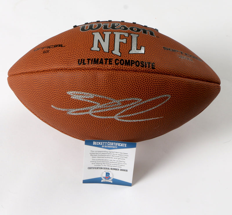 Greg Olsen Signed Football Carolina Panthers