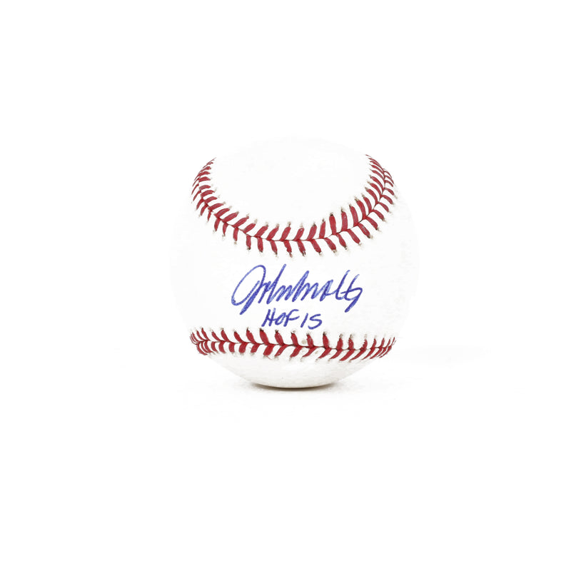 John Smoltz Signed Baseball HOF 15 Inscribed