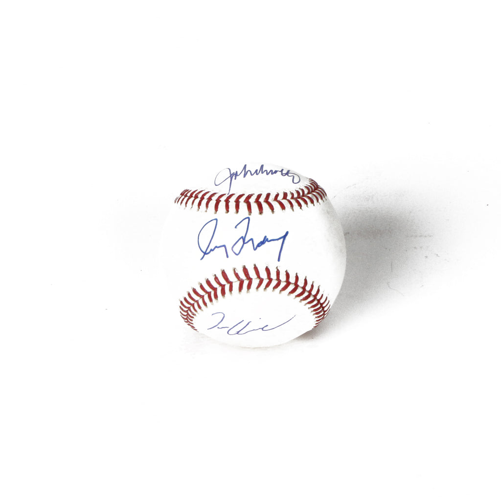 John Smoltz, Greg Maddux, Tom Glavine Signed Baseball