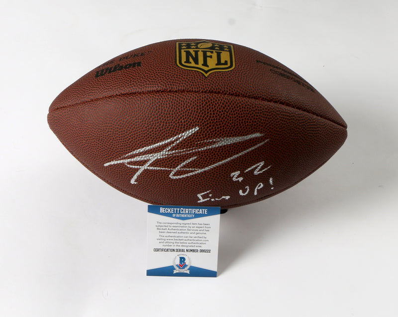 Kenyan Drake Signed Football with Inscription