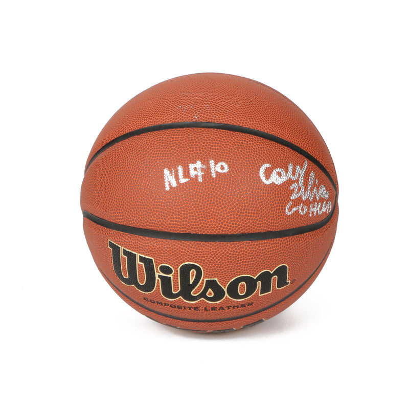Nassir Little and Coby White Signed Basketball UNC Tarheels