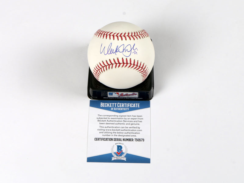 Walker Buehler Signed Baseball Los Angeles Dodgers Beckett