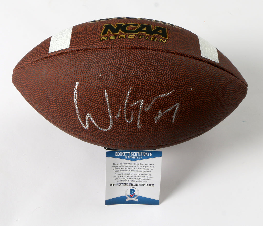 Will Grier Signed Football Carolina Panthers